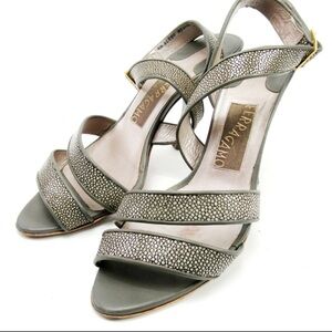 Ferragamo Vintage High Heeled Sandals with Ankle Strap